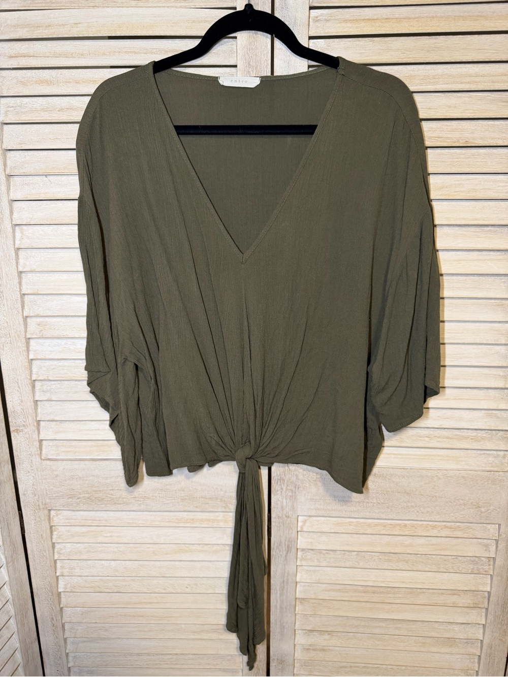 Entro Crepe Tie Blouse